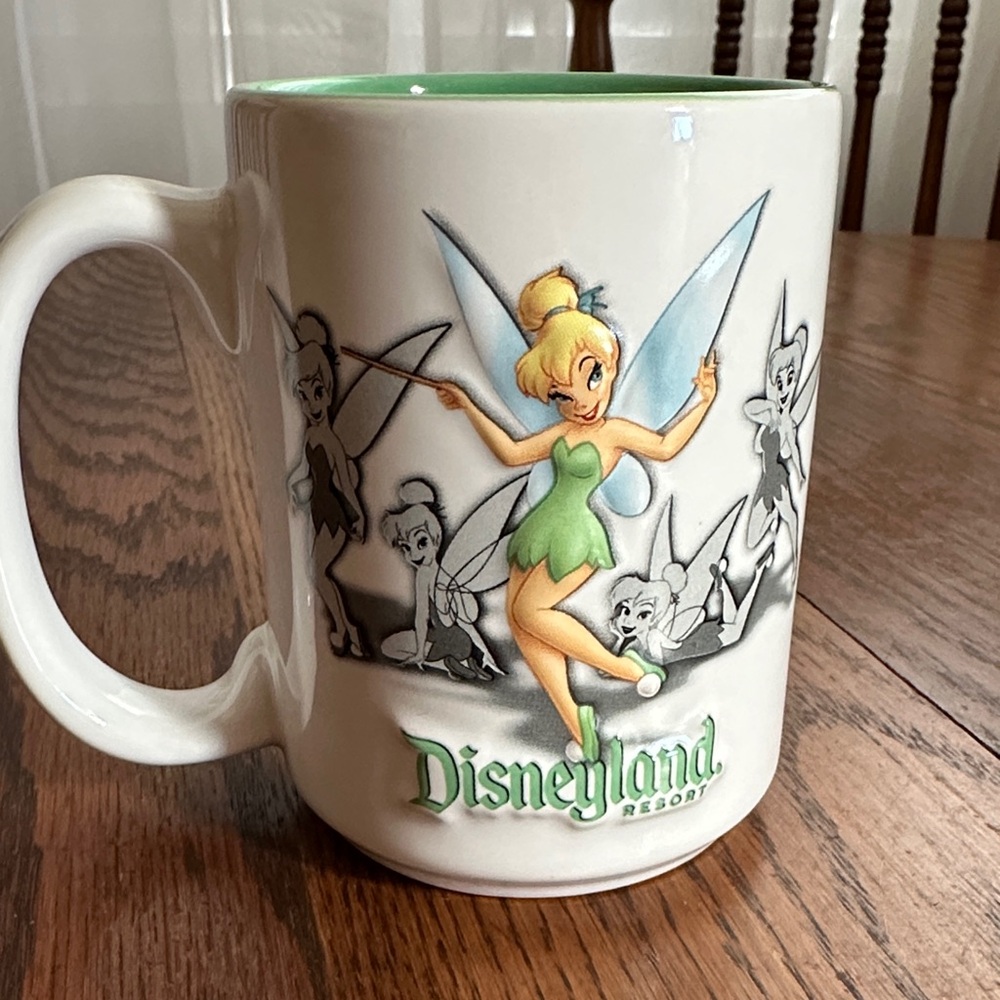 Disney Tinker Bell White and Green Mug